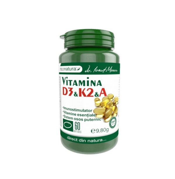 vitamina-d3k2a-60-capsule-pronatura-O44310-farmacia-morpheus Vitamina D3+K2+A, 60 Capsule, ProNatura