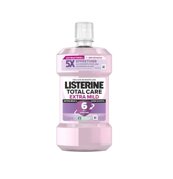 Listerine Total Care Extra Mild 500ml Flacon de apă de gură Listerine Total Care Extra Mild 500ml.