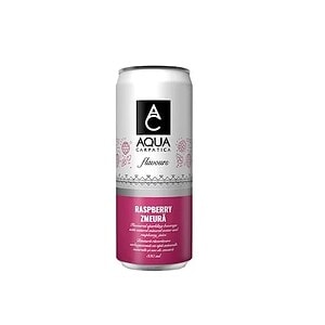 Cană de apă minerală cu aromă de grapefruit roz, 0.33l, Aqua Carpatica.