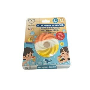 Bomba de baie cu efect baloane Bomba de baie cu efect baloane, parfum de pepene galben pentru bebeluși.