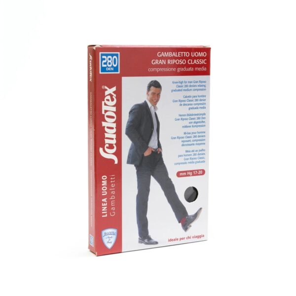 Ciorapi Gamba pentru Barbati 280 DEN Ciorapi gamba pentru barbati, 280 DEN, negru, marimea 5 XL, Farmacia Morpheus.