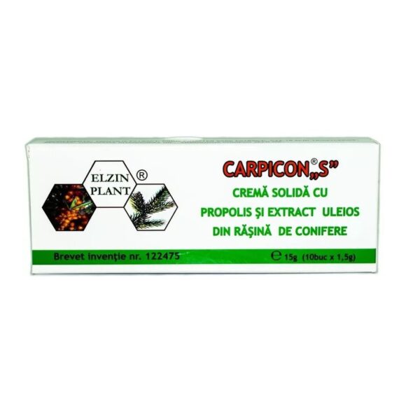 crema-solida-cu-propolis-si-extract-uleios-din-rasina-de-conifere-carpicon-s-10-x-1-5-g-elzin-plant-X11570-farmacia-morpheus Crema Solida cu Propolis si Extract Uleios din Rasina de Conifere Carpicon S, 10 x 1.5 g, Elzin Plant
