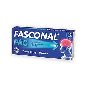 Fasconal, 20 comprimate, Gedeon Richter Cutie cu comprimate Fasconal pentru dureri de cap și migrene.