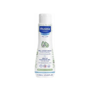 Gel de Curățare Mustela pentru Par și Corp Gel de curățare delicat pentru păr și corp Mustela, 200ml.