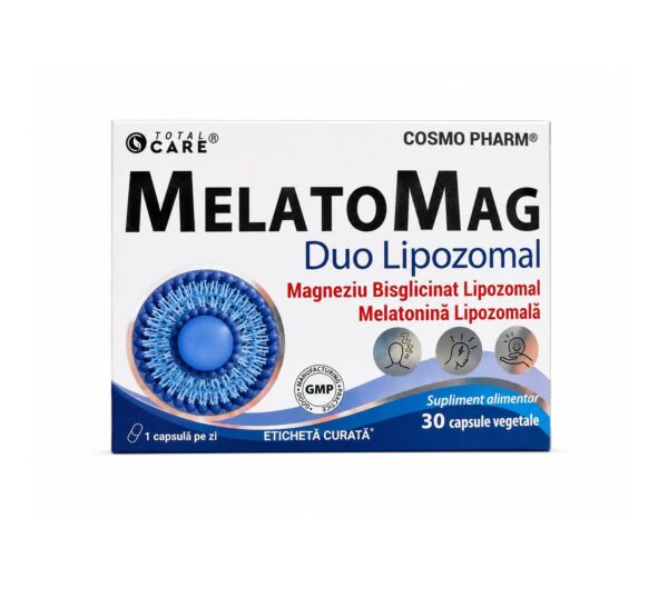 Melatomag Duo Lipozomal, 30 Capsule Vegetale, Cosmopharm
