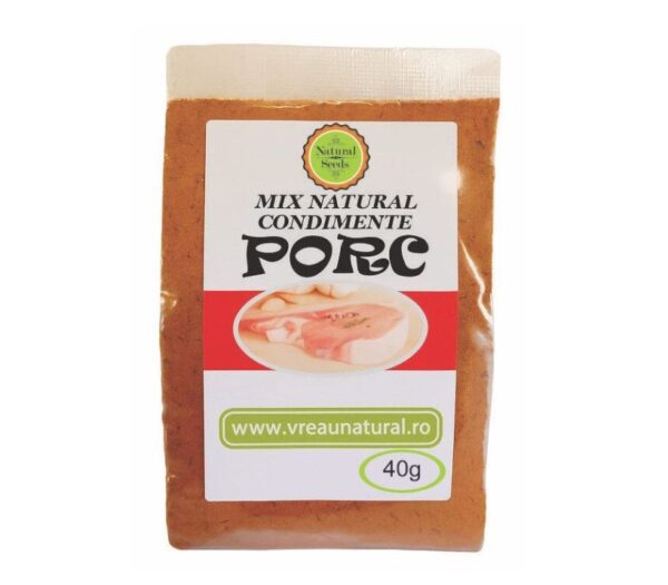 Mix Natural Condimente Carne de Porc, Plic 40g, Natural Seeds