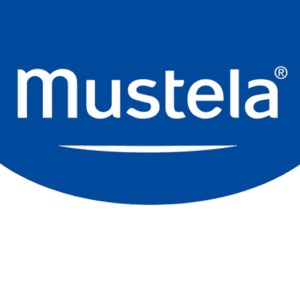 Logo Mustela, brand de produse pentru bebeluși și copii.