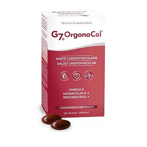G7 OrgonoCol - Supliment cardiovascular Supliment pentru sănătate cardiovasculară G7 OrgonoCol cu Omega 3, Monacolin K și Resveratrol.