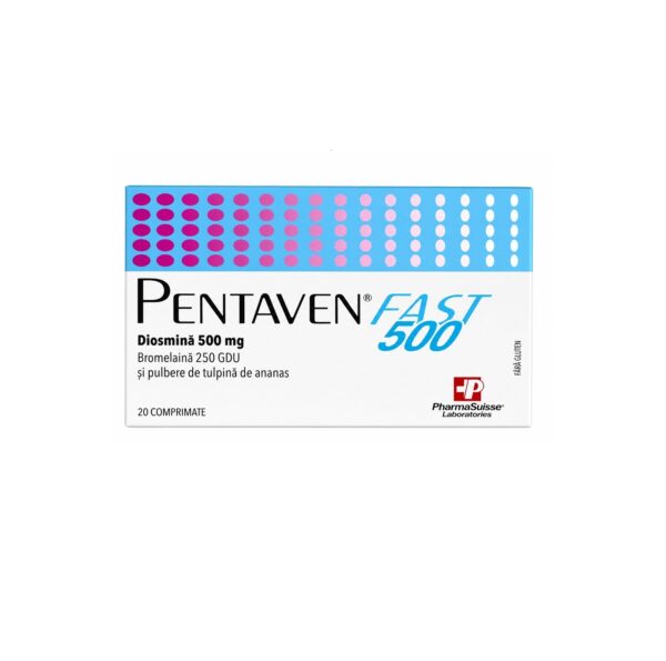 Pentaven Fast 500 - Farmacia Morpheus Cutie cu medicament Pentaven Fast 500 de la Pharma Suisse Laboratories.