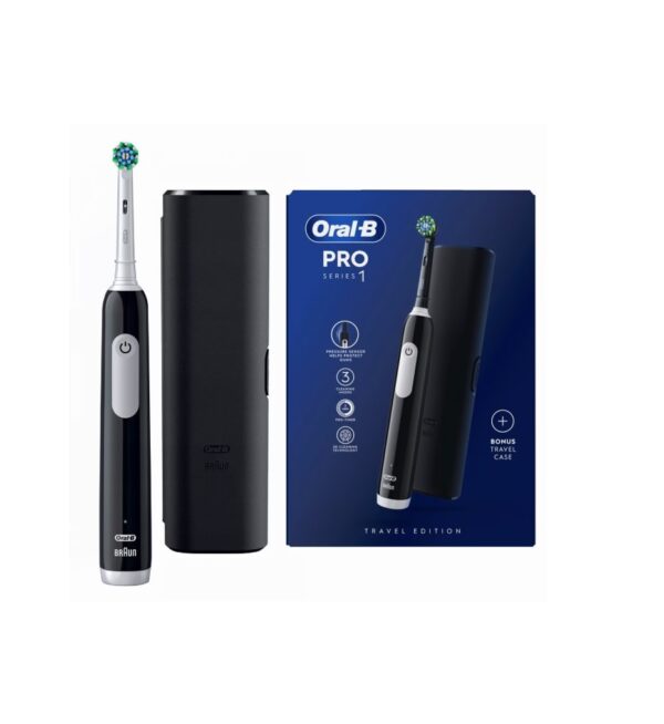 Periuta de Dinti Electrica cu Husa PRO 1, Negru, Oral-B