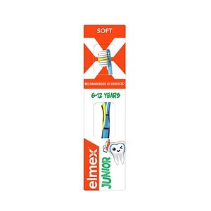 Periuță de dinți Junior Elmex Periuță de dinți pentru copii 6-12 ani Elmex, moale.