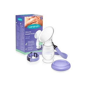 Pompa din Silicon pentru Lapte Matern Lansinoh Pompa din silicon pentru lapte matern Lansinoh cu accesorii.