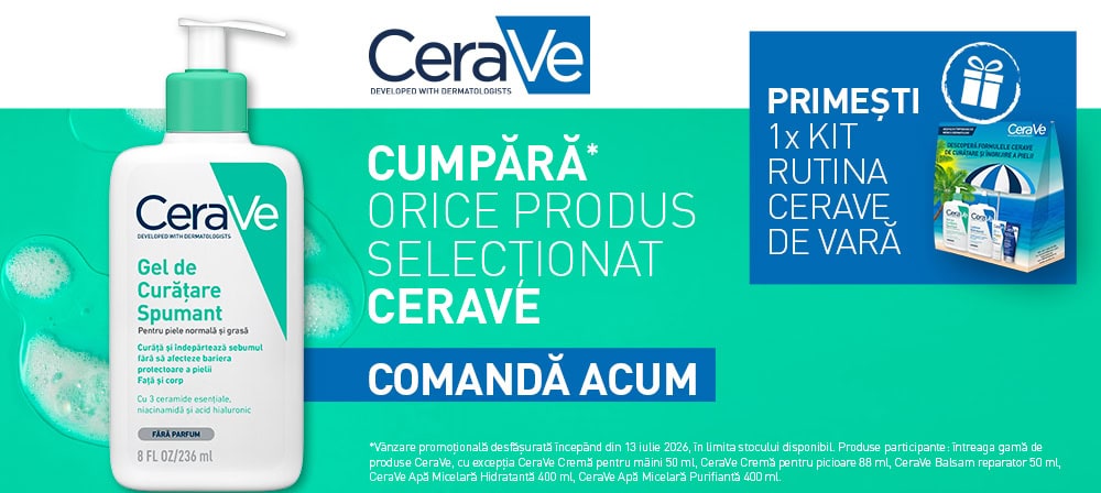 Gel de curățare spumant CeraVe pentru față și corp, hidratare și curățare delicată.