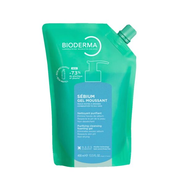 Gel purifiant Sebium Bioderma 400ml Gel purifiant Sebium Bioderma pentru ten gras, 400ml.
