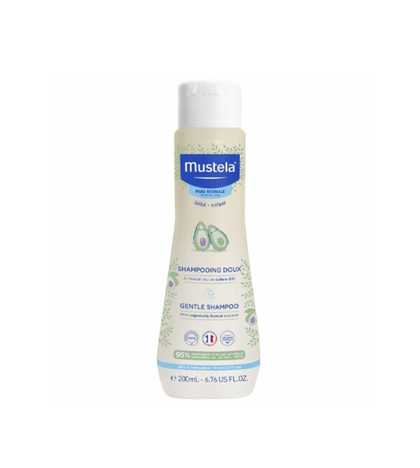 Șampon delicat pentru bebeluși Mustela Șampon pentru bebeluși Mustela, 200ml, formulă blândă.