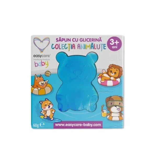 Sapun cu Glicerină pentru Copii Ursulet Sapun cu glicerină în formă de urs pentru copii, EasyCare Baby.