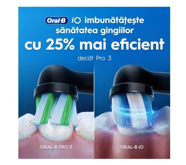 Set 2 Periute de Dinti Rlectrice iO 2, Negru si Verde, 2 Capete de Periaj, Incarcator, Oral-B