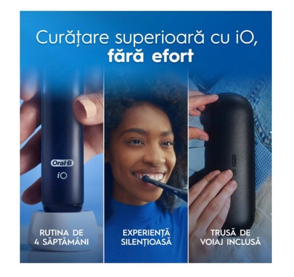 Set 2 Periute de Dinti Rlectrice iO 2, Negru si Verde, 2 Capete de Periaj, Incarcator, Oral-B