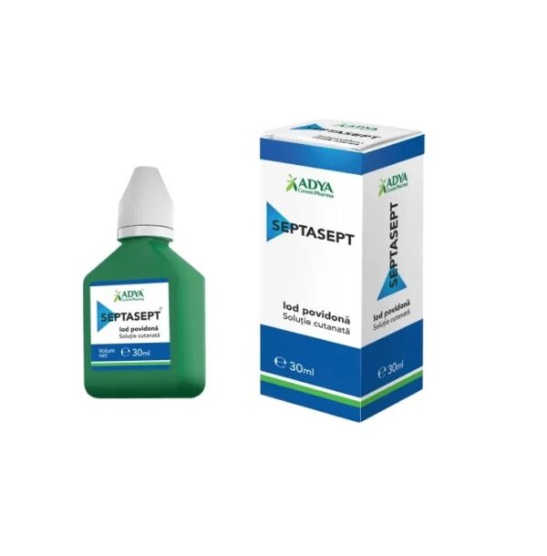 Solutie Cutanata Septasept 30 ml Solutie antiseptica Septasept pentru igiena pielii, 30 ml.