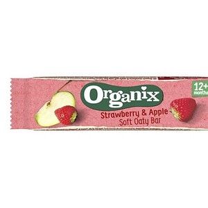 Baton ORGANIX BIO cu Căpșuni și Mere, 23g, 12 Luni