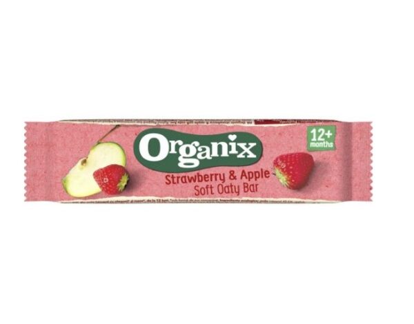 Baton ORGANIX BIO cu Căpșuni și Mere, 23g, 12 Luni