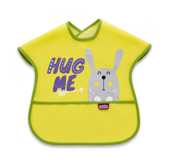 Baveta Galben cu Buzunar, Polly Large Bib, BabyJem