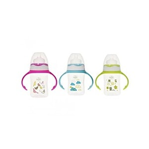 biberon-cu-gat-larg-si-manere-diverse-culori-tetina-silicon-0-150-ml-minut-baby-O34747-farmacia-morpheus Biberon cu Gat Larg si Manere, Diverse Culori, Tetina Silicon, 0+, 150 ml, Minut Baby