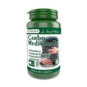 Carbo Medicinalis, 60 Capsule, Pro Natura