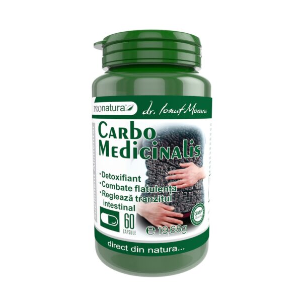 Carbo Medicinalis, 60 Capsule, Pro Natura
