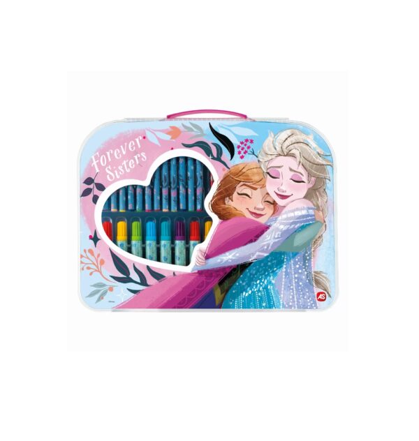 Set de creioane pentru copii Frozen Set de creioane colorate Frozen pentru copii cu personaje Elsa și Anna.