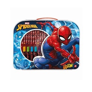 Set de desen Spiderman pentru copii Set de desen Spiderman cu creioane colorate pentru copii.