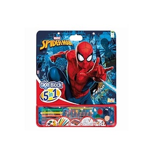 Set de desen Giga Block Spider-Man Set de desen Giga Block Spider-Man 5 în 1 pentru copii.