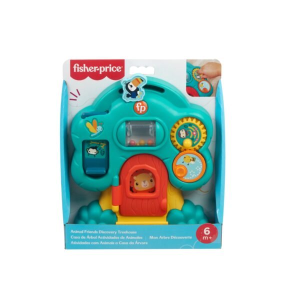 Jucarie cu Activitati Animal Friends Discovery Jucarie educativa Fisher Price cu animale si activitati pentru copii.