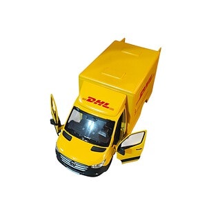 Mașinuță metalică DHL Mercedes Benz Mașinuță metalică DHL Mercedes Benz Sprinter cargo, scara 1:36.