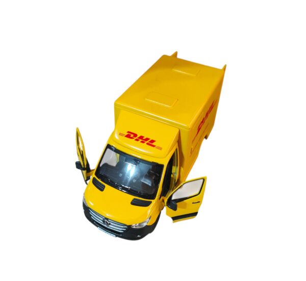 Mașinuță metalică DHL Mercedes Benz Mașinuță metalică DHL Mercedes Benz Sprinter cargo, scara 1:36.