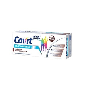 multivitamine-pentru-adulti-cu-aroma-de-ciocolata-cavit-20-tablete-masticabile-biofarm-O33942-farmacia morpheus Multivitamine pentru Adulti cu Aroma de Ciocolata Cavit, 20 Tablete Masticabile, Biofarm