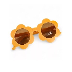 Ochelari de Soare Copii Flower Mustar, Little Prints