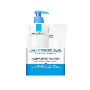pachet-crema-de-spalare-relipidanta-rezerva-lipikar-syndet-ap-2x400-ml-la-roche-posay-O44759-famracia-morpheus Pachet Crema de Spalare Relipidanta + Rezerva Lipikar Syndet AP+, 2x400 ml, La Roche Posay