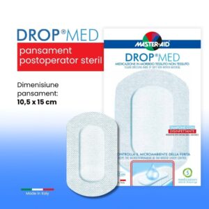 Pansament Steril Drop Med, 10.5x15cm, 5 Bucati, Master-Aid