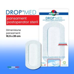 Pansament Steril Drop Med, 10,5x20cm, 5 Bucati, Master-Aid