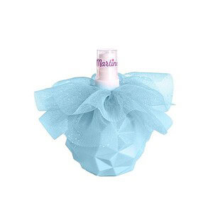 Parfum de Corp Albastru cu Sclipici Parfum de corp albastru cu sclipici, ambalat în punguță de tull.