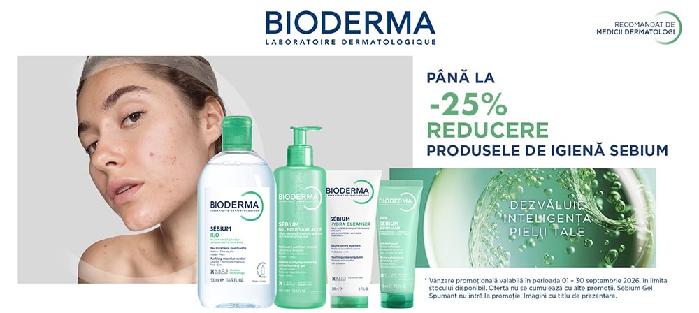 -25% Bioderma Septembrie 2026