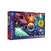 Puzzle DreamScapes Aventura Spațială Puzzle spațial cu planete și galaxii pentru copii și colecționari.