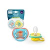 Set 2 Suzete Ultra Air, Albastru/Galben, 18 Luni+, SCF349/58, Philips Avent