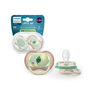 Set 2 Suzete Ultra Air, Natura, 6-18 luni, SCF087/17, Philips Avent