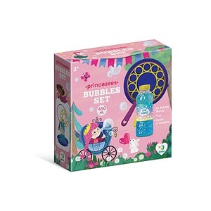 Set de bule pentru copii cu personaj de prințesă și accesorii colorate.