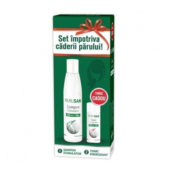 set-parusan-sampon-stimulator-femei-200ml-tonic-energizant-50ml-O32608-farmacia-morpheus Set Parusan Sampon stimulator Femei, 200ml + Tonic Energizant 50ml