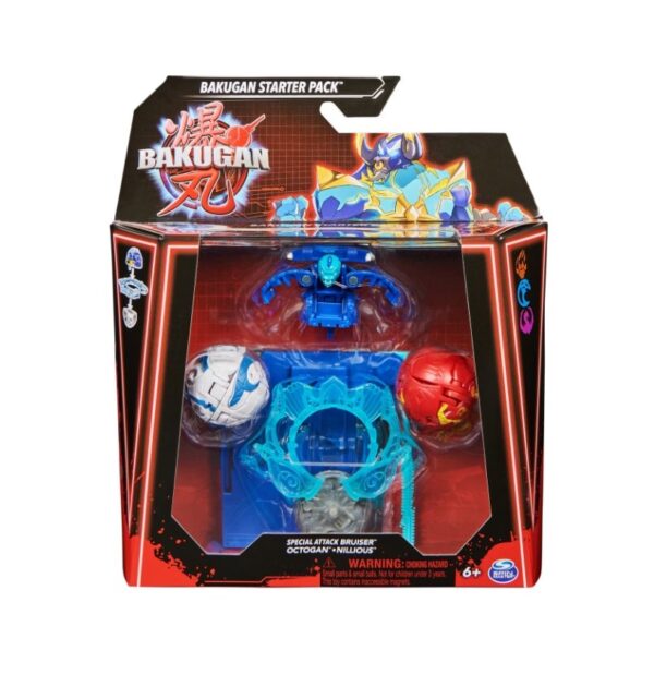 Set Starter Bakugan Octogan și Nillious Set Bakugan starter cu Octogan și Nillious pentru copii peste 6 ani.