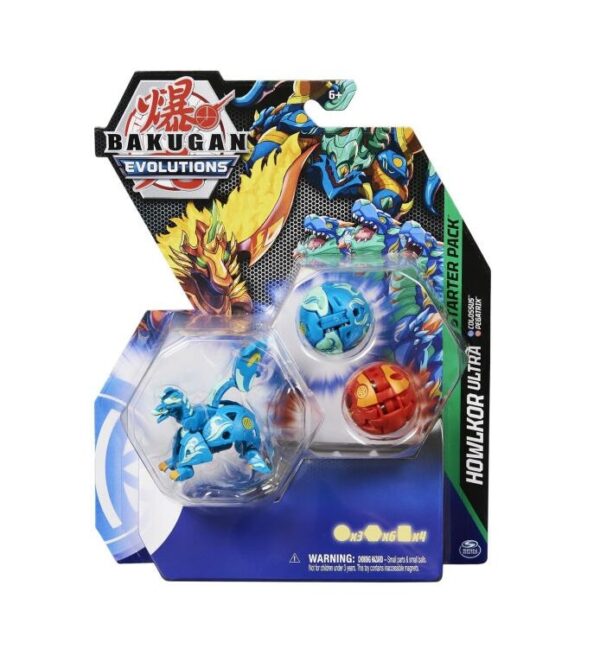 Set Starter Bakugan Howlkor Ultra Set Bakugan Howlkor Ultra cu 4 ani, Bakugan evoluții pentru copii.