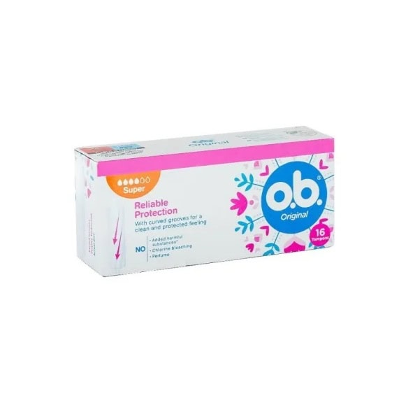 Tampoane Interne Original Super, 16 Bucati, O.B.